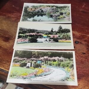 Vintage Postcard Set - Butchart Gardens, Victoria, BC